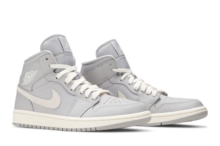 Jordan 1 Mid Atmosphere Grey Pale Ivory (Women's)