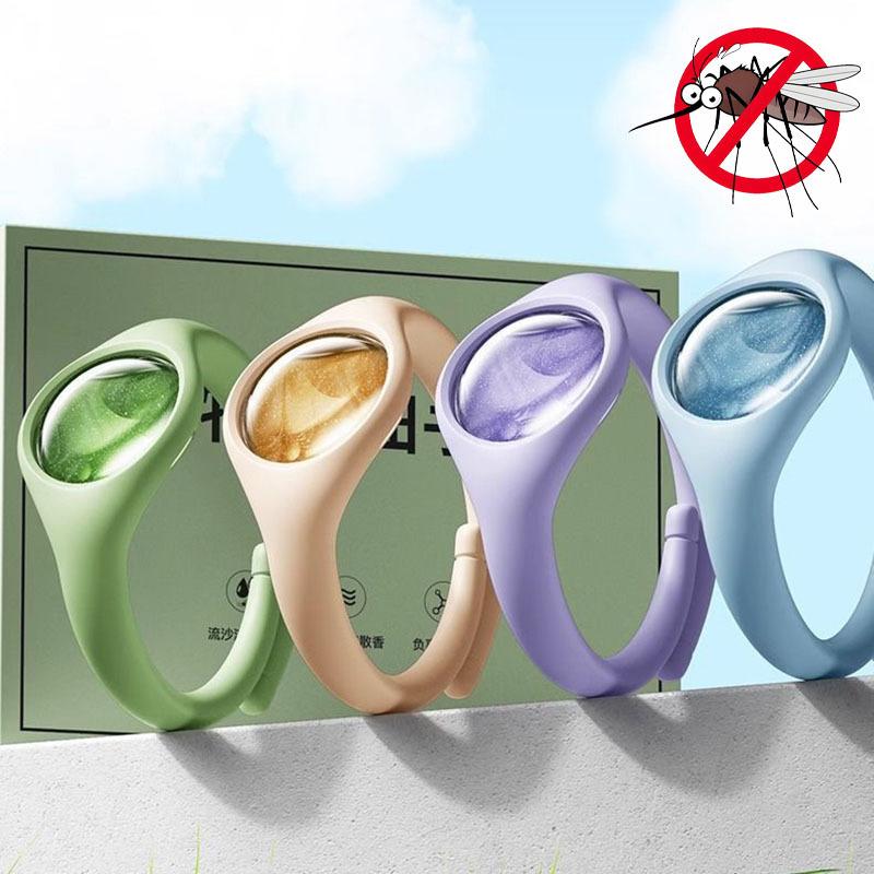 Baby Mosquito Repellent Bracelet Silicone Wristband Essential Oil Holder Adjustable Wearable Outdoor Insect Bite Reduction Band For Infants Kids