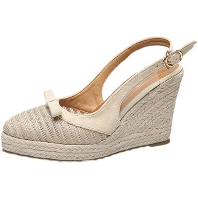 Fashion High Heels Women Party Shoes Brand Ladies Wedges Elegant Modern High Heels 10cm Black Plus Size 41 D140