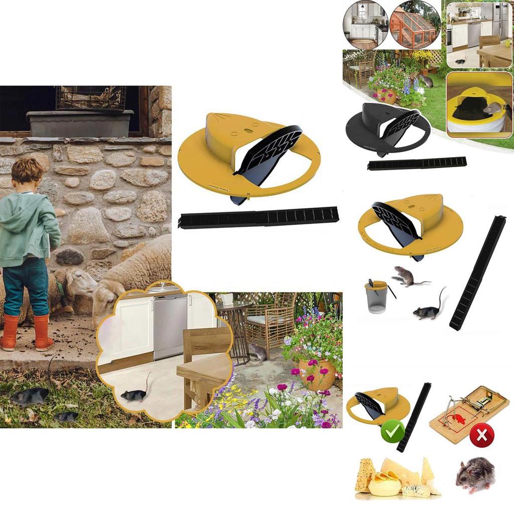 Stevige muizenval met plastic emmerdeksel voor muizen en ratten, veilig en effectief.