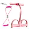 Core Strength Training Tool Figure 8 Resistance Band 6-Tube Pedal Puller with Handle Multifunction Elastic Yoga Muscle Tension Relief Strap