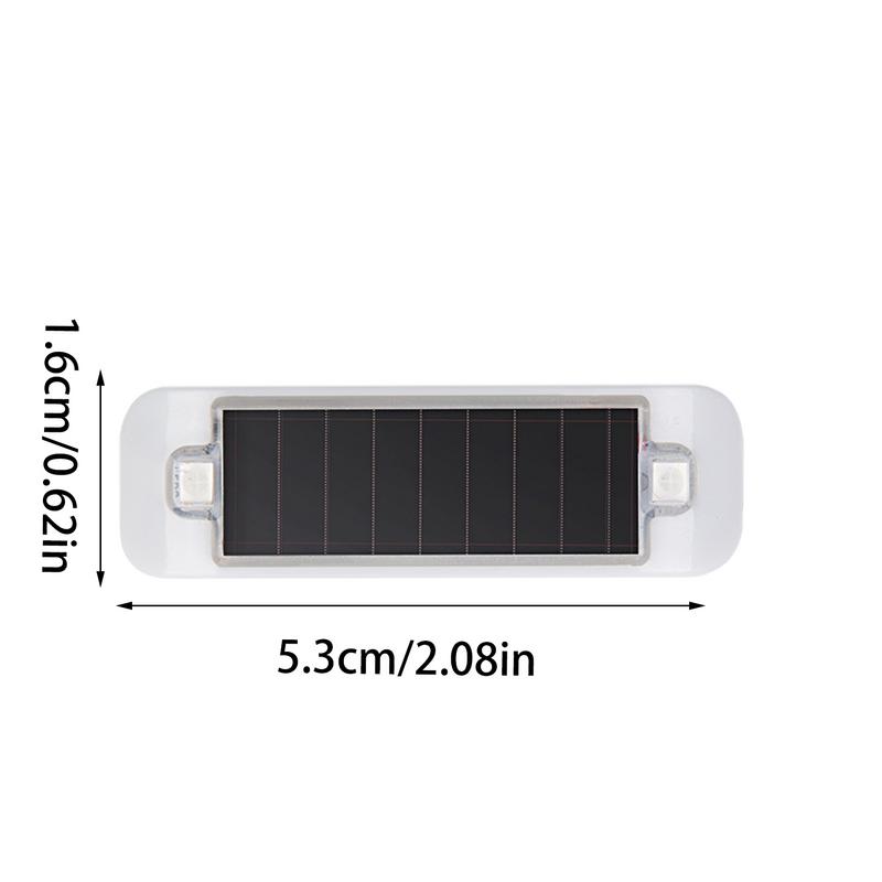 Światła Tylne Rowerowe Czujnik Wibracji Światło Solarne do Pojazdów Wodoodporne Samoprzylepne Światła Rowerowe do Pojazdów i Motocykli