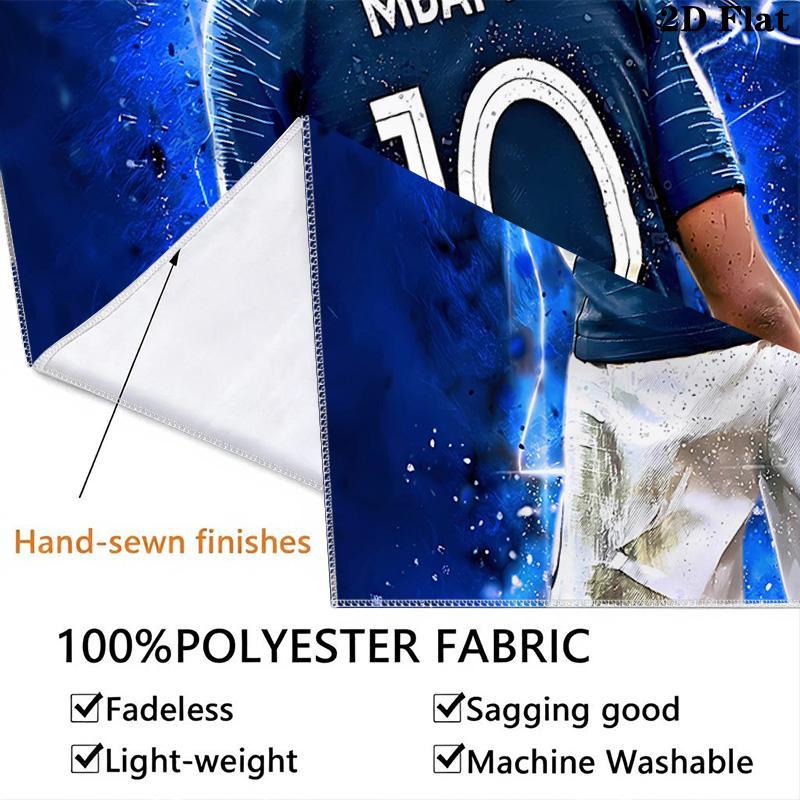 Mbappe Wall Tapestry Aesthetic Wall Hanging Printed Fabric Blanket Decorative Tapestries For Bedroom Living Room Home Decor