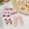 Fresh And Sweet Cute Piggy Bow Flower Bear Stud Earrings Female Soft Girl Temperament Versatile Stud Earrings Pendant