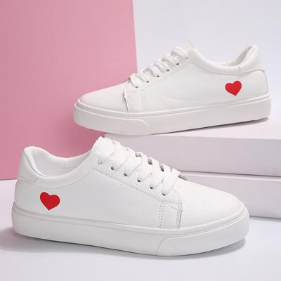 White Shoes Women's New Soft Bottom Non-Slip Running Student Shoes Casual All-Match Flat Basic Student Women's Board Shoes