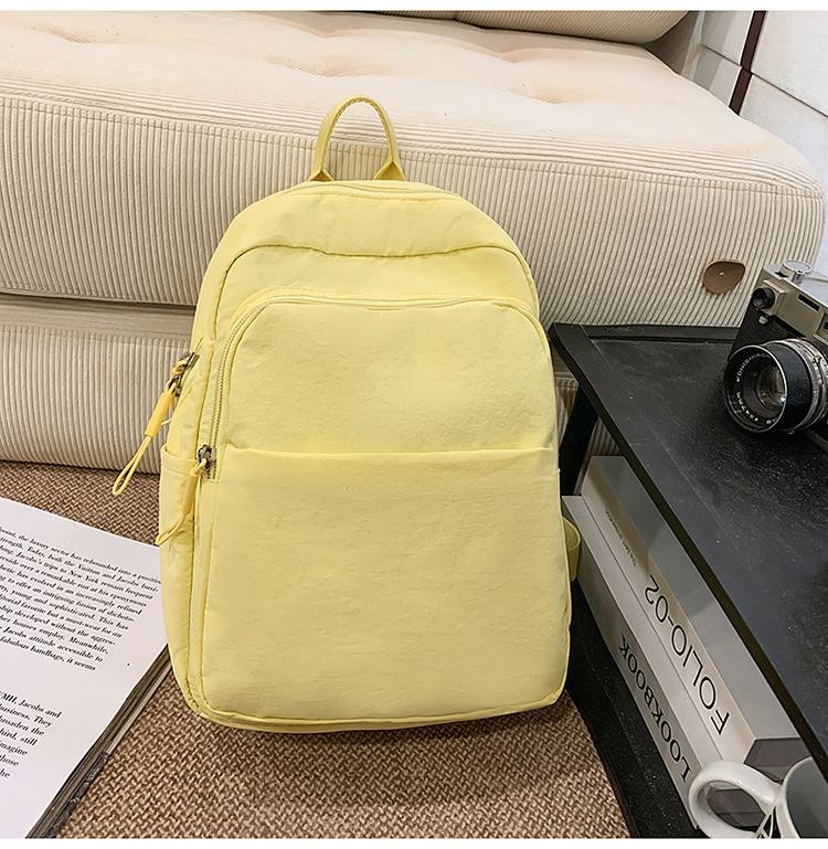 Schoolbag1011 New Japanese Simple College Student School Bag Leisure Travel Large Capacity Backpack High Value Backpack Women
