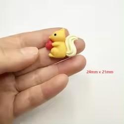 Cute Forest Farm Animal Life Theme Flat Back Resin Charm DIY Accessory for Souvenir or Fairy Model Artificial Style