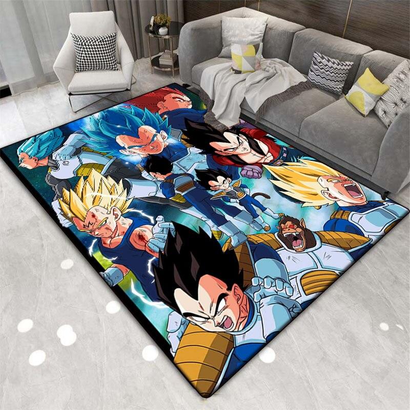 Multi Functional Cartoon Flannel Soft Home Living Room Japanese Cartoon Game Bathroom Kitchen Doormat Anti-skid Carpet.