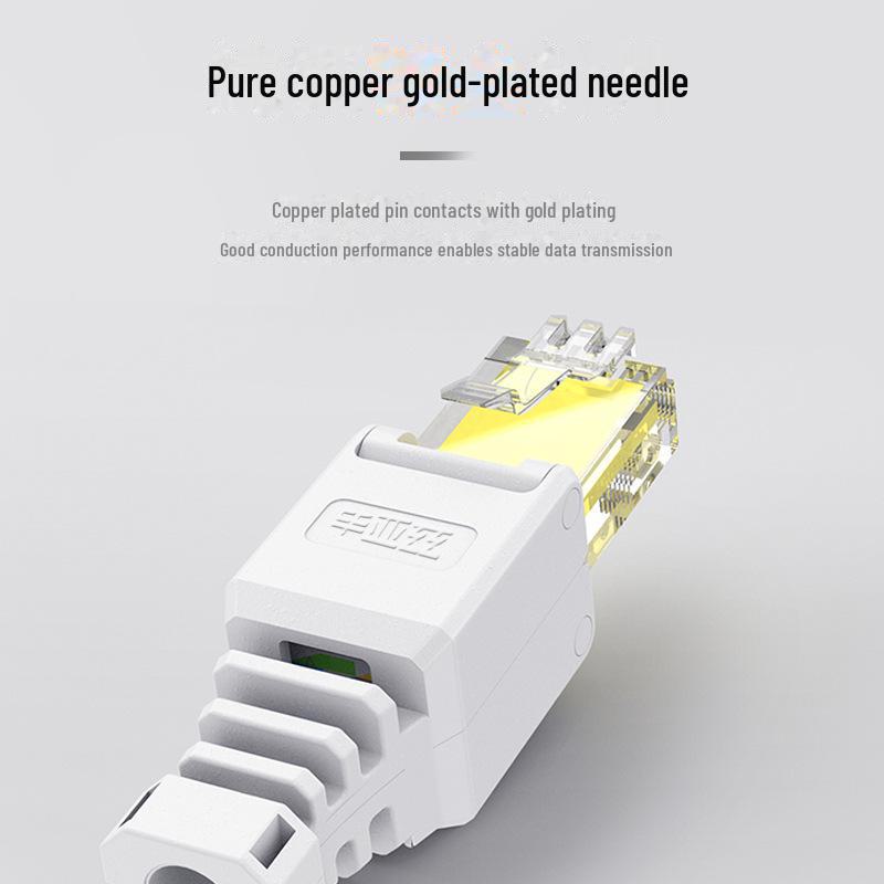 Conector de rețea cristal CAT.5b de calitate inginerească fără scule