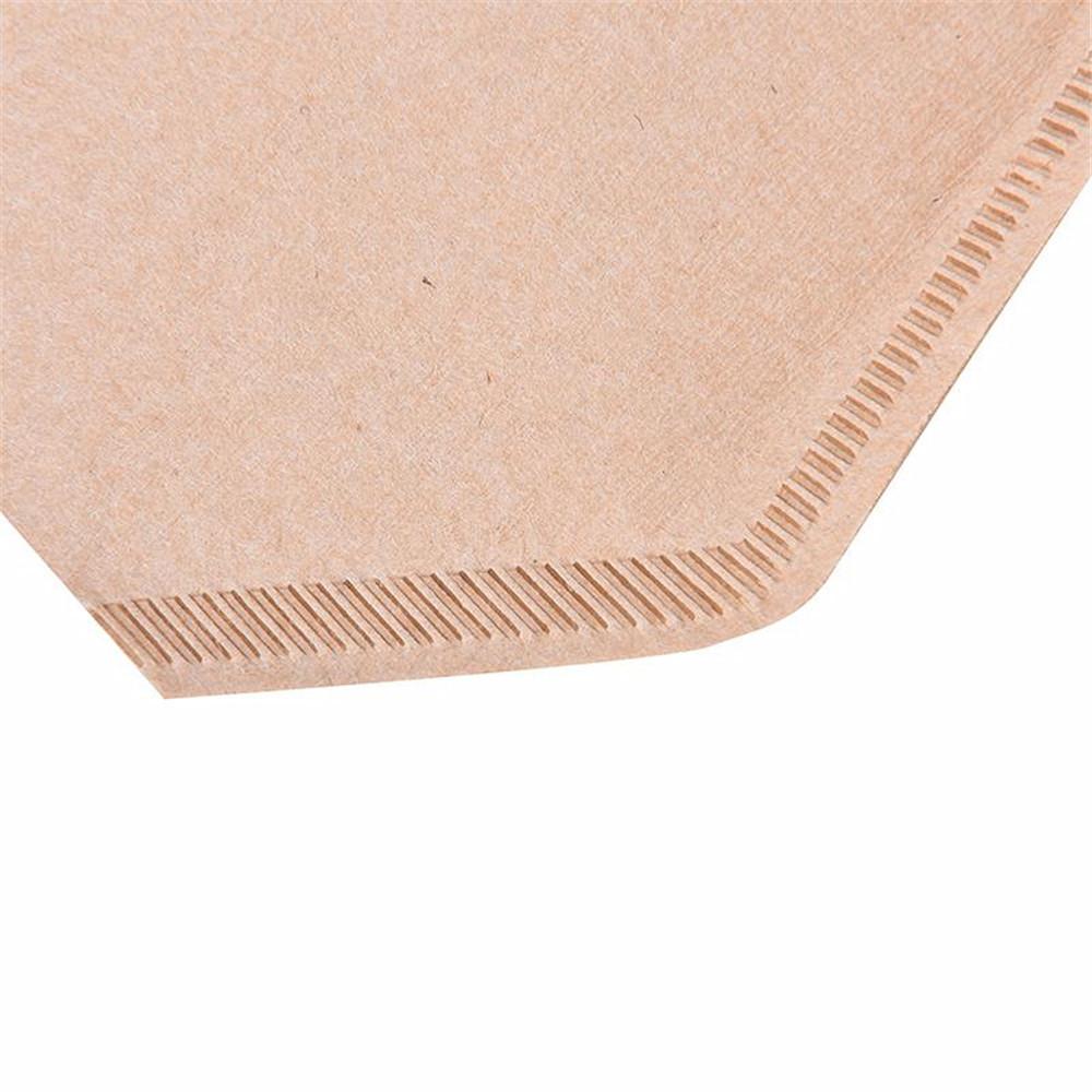 40pcs Environmentally Friendly Log Pulp Paper Coffee Filter Coffee Brewing Filter Hourglass Bag