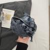 Vintage Denim Chest Bag Women Crossbody Bag Large Capacity Shoulder Bag