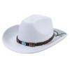 Cowboy Hat Wide Brim Hat for Disco House Cocktail Parties Cowgirl Theme