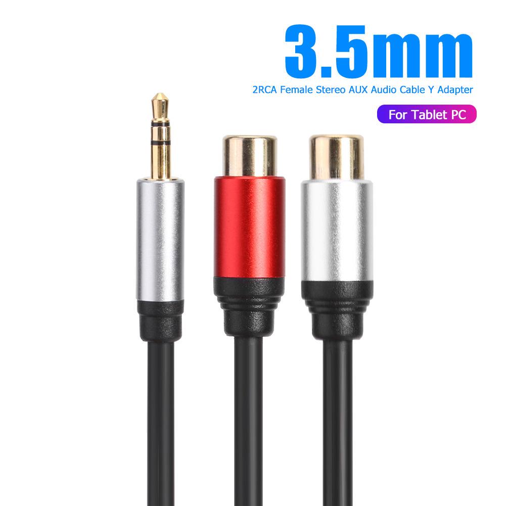 2RCA Female Stereo AUX Audio Cable 