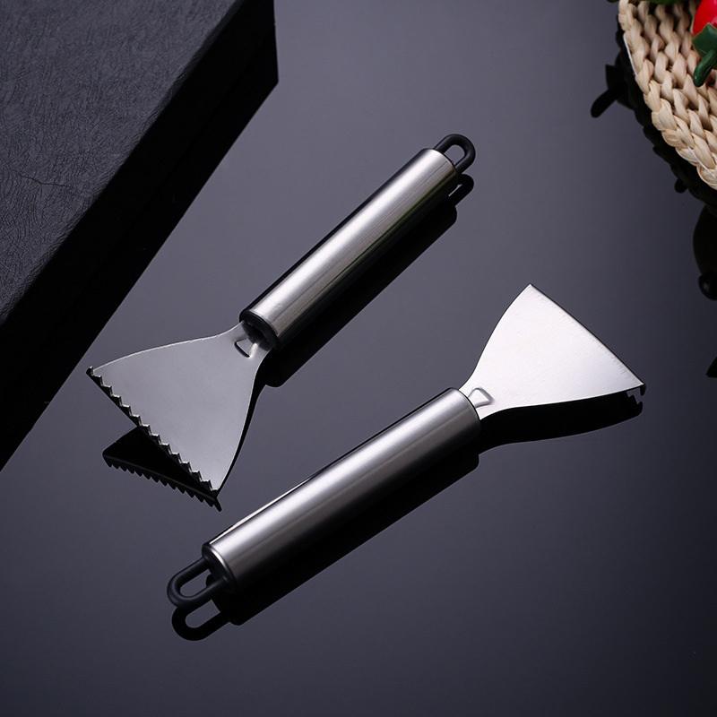 1Pc Stainless Fish Scales Scraping Graters Fast Remove Cleaning Peeler Scraper Bone Tweezers Tool Gadges Kitchen Accessorie