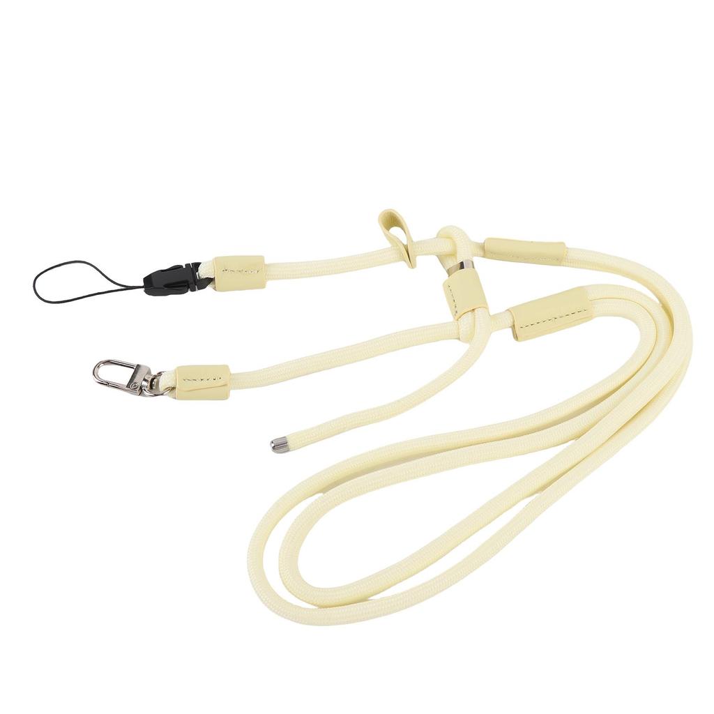 Κορδόνι Κάμερας Τσέπης Γρήγορης Απελευθέρωσης Ρυθμιζόμενο Κίτρινο Αντι-Χαμένο Σχοινί με Βίδα 14 ιντσών για Τσέπη