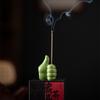 Ceramic Incense Stick Holder Stand Incense Burner Mini Gesture Shape Censer Office Tabletop Teahouse Home Crafts Decoration