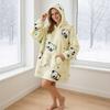 Kocobluza Urocza Panda Oversize Ciepła Bluza Koc Kocyk Z Kapturem Zimowa