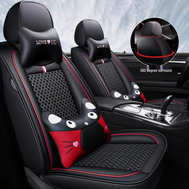 Breathable Leather Cartoon Seat Cushion for Buick Excelle 2013-2015