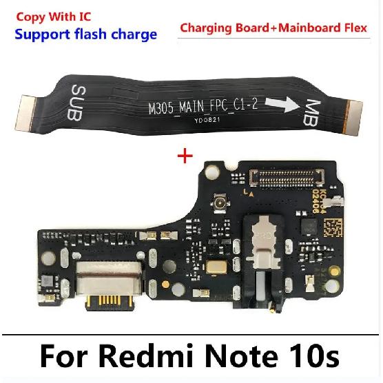 Xiaomi Redmi Note 10 Pro 10s 11 11s Pro 4G 5G için Test Edildi USB Şarj Portu Dock Kartı Konektörü Ana FPC Anakart Esnek Kablo