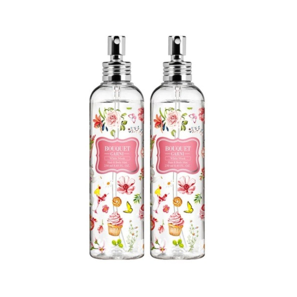Bouquet Garni Brume Parfumée Cheveux & Corps Musc Blanc 250ml*1Pièce/2Pièces