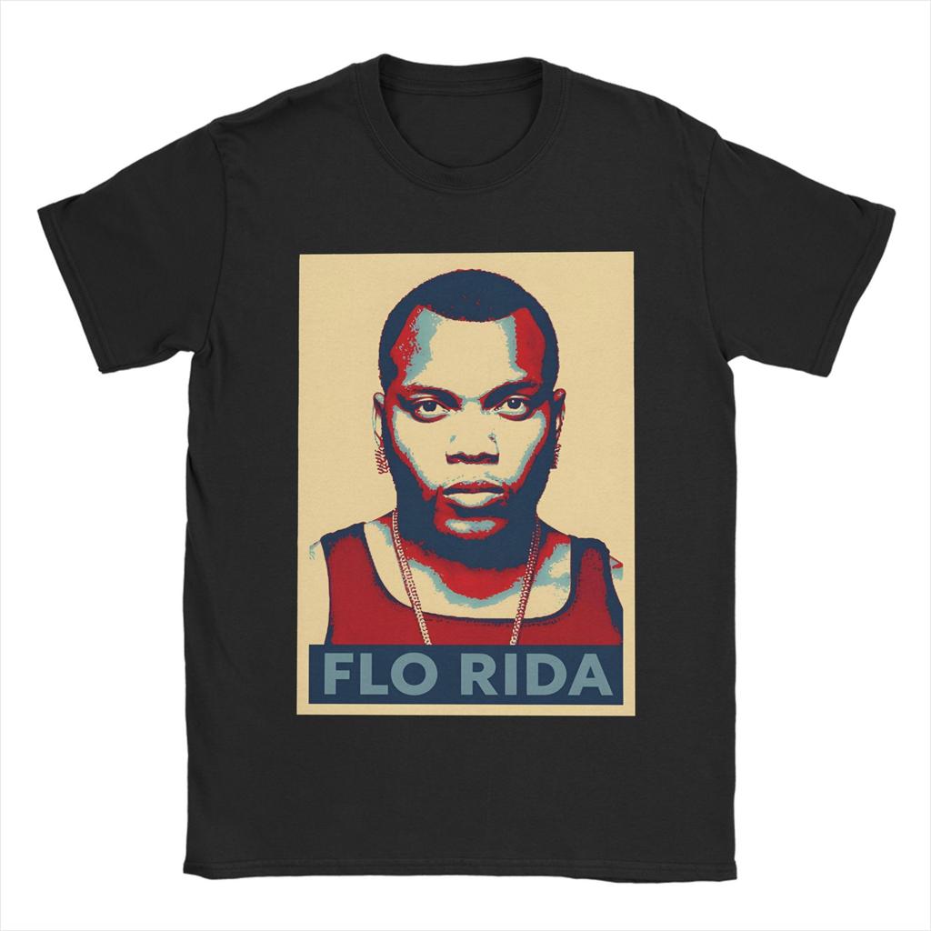 Flo Rida TShirt Unisexs Cotton Tops Shirts Casual Round Neck Short Sleeve