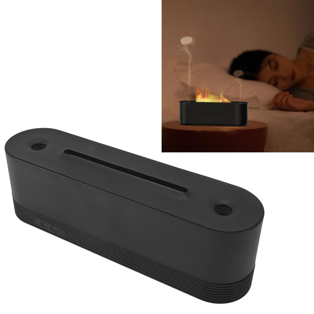 Difuzor de Flacără Fum Negru în Formă de Foc Volum Mare de Ceață Umidificator cu Flacără pentru Camera de Zi Dormitor