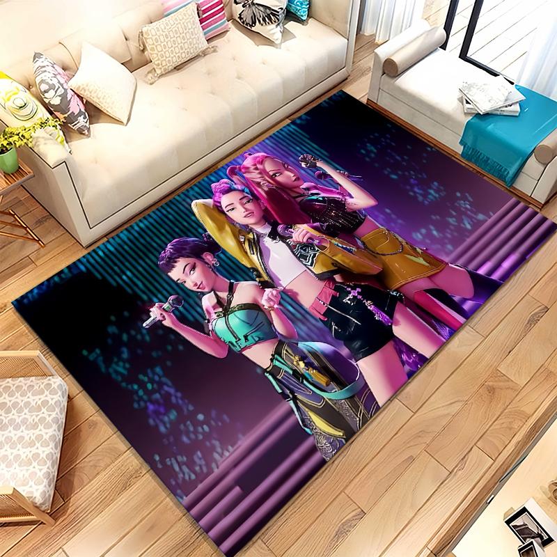 

K-Pop Demon Hunters Golden Saja Boys Living Room Non-Slip Area Rug Soft Carpet for Bedroom Playroom Sofa,Home Decor Doormat 40x60cm