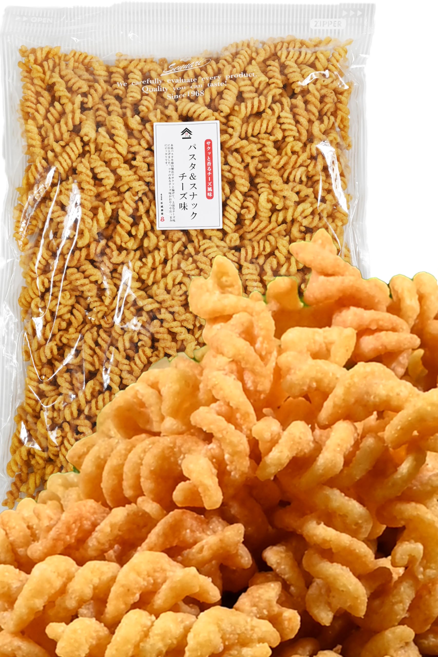 

Kura Pasta Snack Cheese Commercial Size Pasta Perfect with Sennari 1kg [Tsumami Official] Rich Flavor [Crunchy Texture, Addictive] Low-Carb Snack,