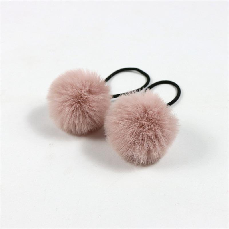 Topknot Hair Cartoon Imitation Rex Children's Adult Pompons Hair Band Accessories Ball Headdress Rabbit Small Hair