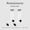 Renaissance Vibrant Orange Low-Pressure Yoga & Fitness Mid-Calf Socks