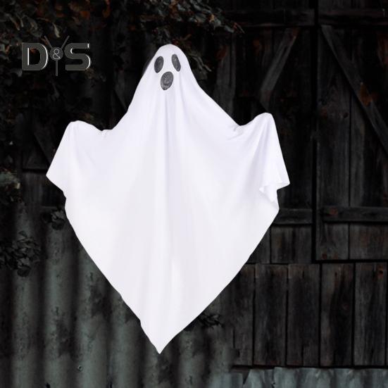 Halloween závěsný duch strašidelný LED svítí na baterie napájený létající duch venkovní dekorace pro strašidelný dům party rekvizita