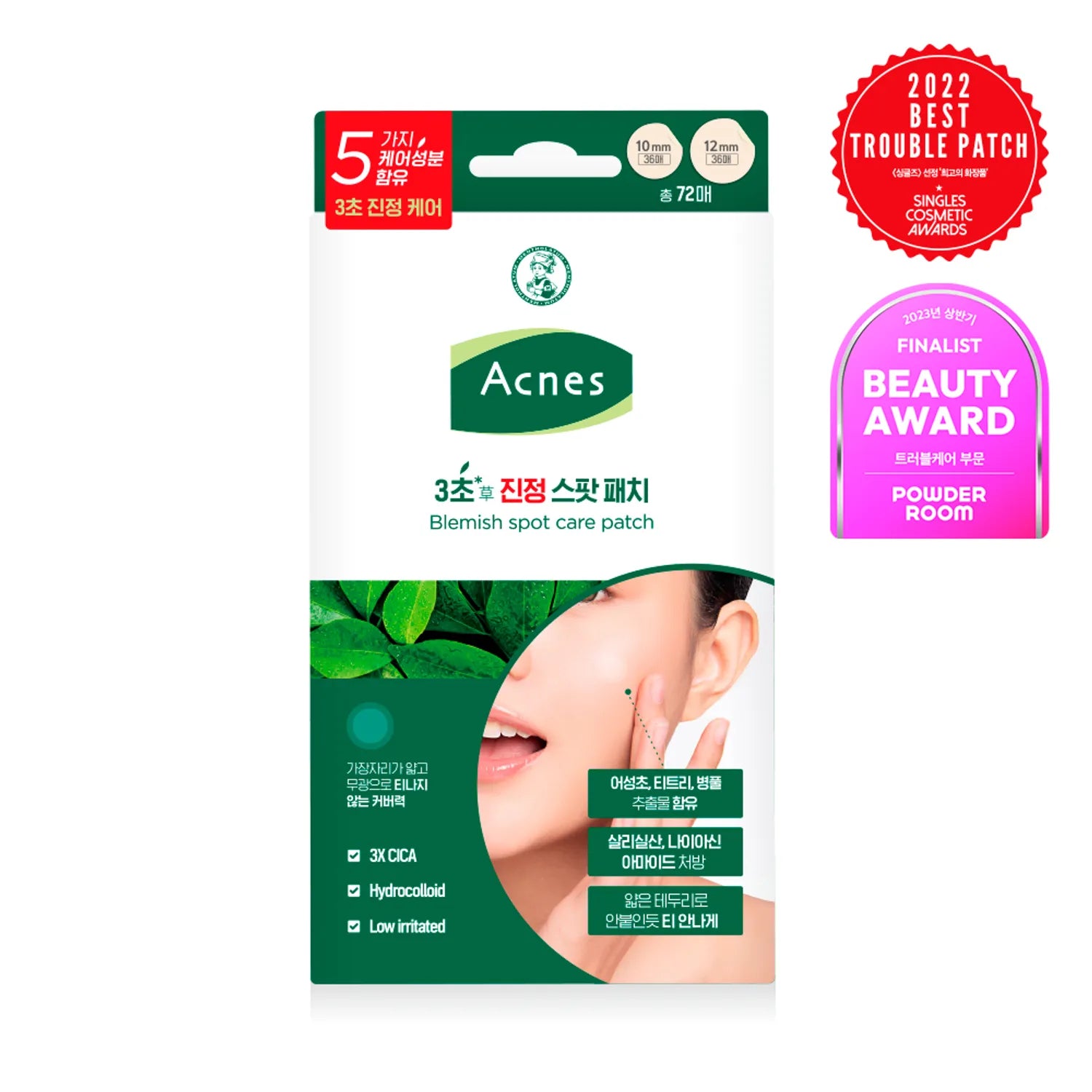 Acnes Blemish Spot Care Patch 72P Set (+18P) 1 set