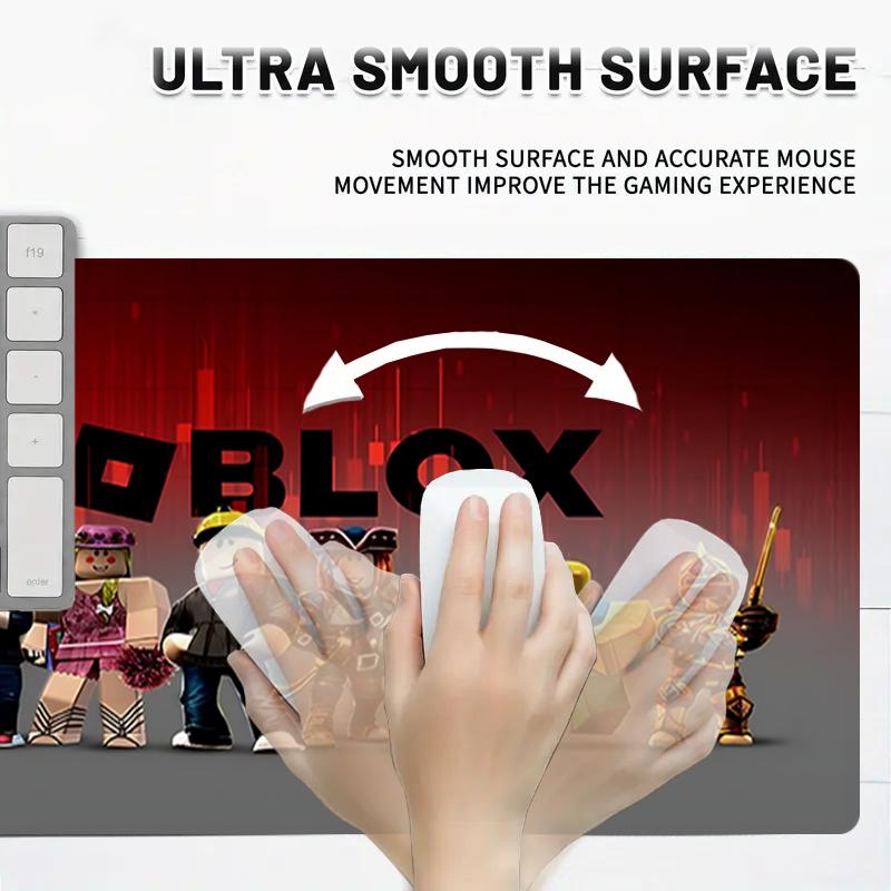 1Pc Roblox Adventure Quests Gaming Mouse Pad Keyboard Desk Mat Non-slip Rubber Lock Edge Waterproof Computer Mousepad for Office Home Decor Es12
