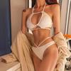 Boho Festival Monokini Bikini Set 2 Piece Swimsuit High Waisted Halter Neck Push Up Sexy Women Holiday Print