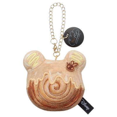 Takara Tomy Arts (TAKARATOMY A.R.T.S) Disney Character Nui Bread Chain Strap Mascot Croissant Roll Pooh Plush Toy, Approx. 3.5 Inches Wide