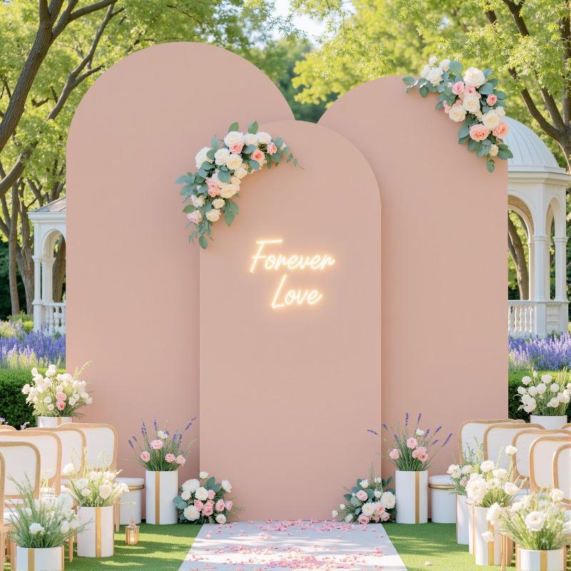 3pcs/set Wedding Arch Cover Double Sided