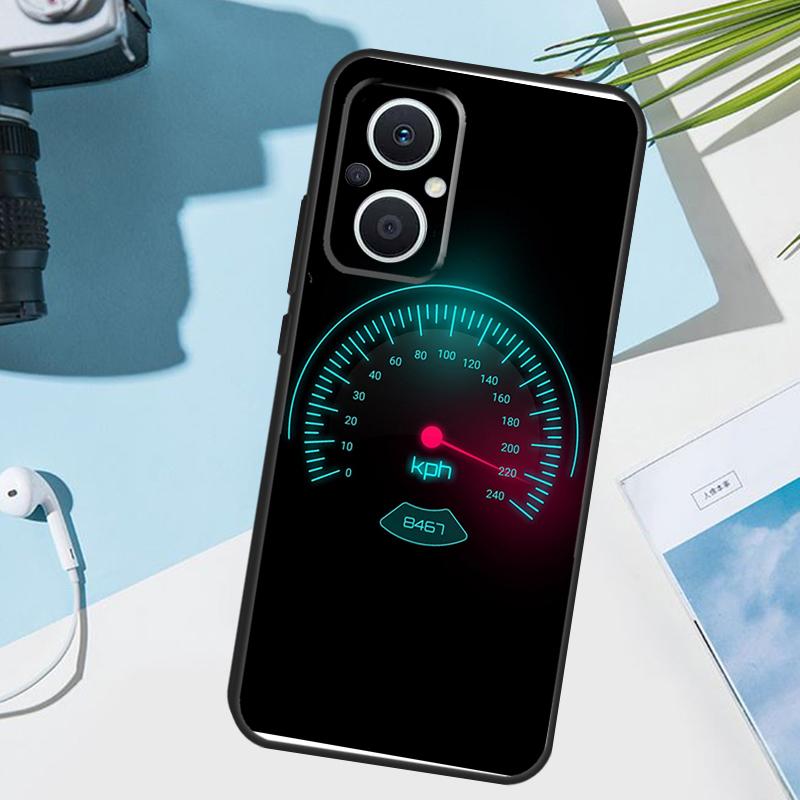 

Speedometer Car Cover For OPPO Reno 8 7 Lite 10 11 12 13 14 Pro 11F 12F 13F 14F OPPO Find X8 X5 X9 Pro Case OPPO Reno14