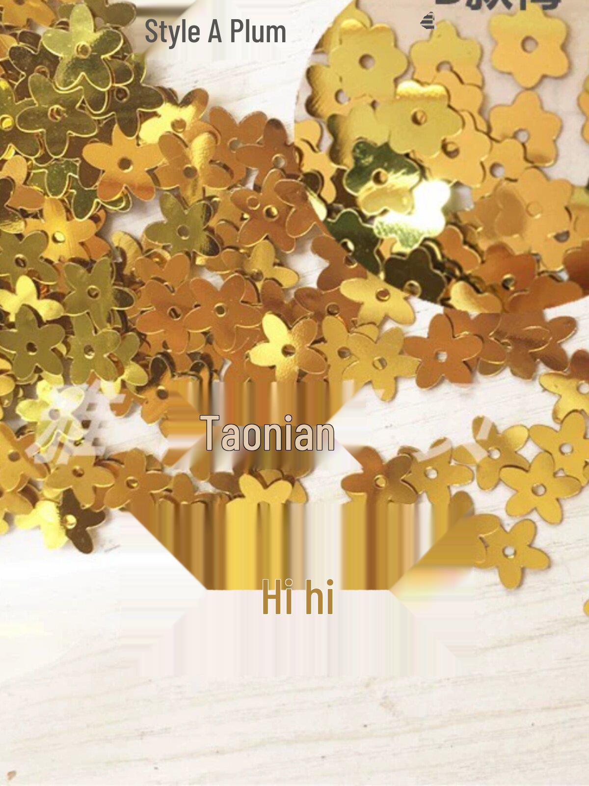 Plum Blossom Sequin Beads for DIY Clothing Accessories