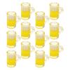 20 Pcs Miniature Beer Mugs Realistic Mini Beer Cups Mini House Accessories Glassware Drinkware Kitchen Bar Items