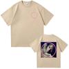 Zomer Hete Verkoop Steve Lacy Portret Voor- en Achterkant Print T-shirt Amerikaanse Retro Hip Hop Oversized Heren Dames T-shirt Y2K Katoen Gotisch Rond T-shirt