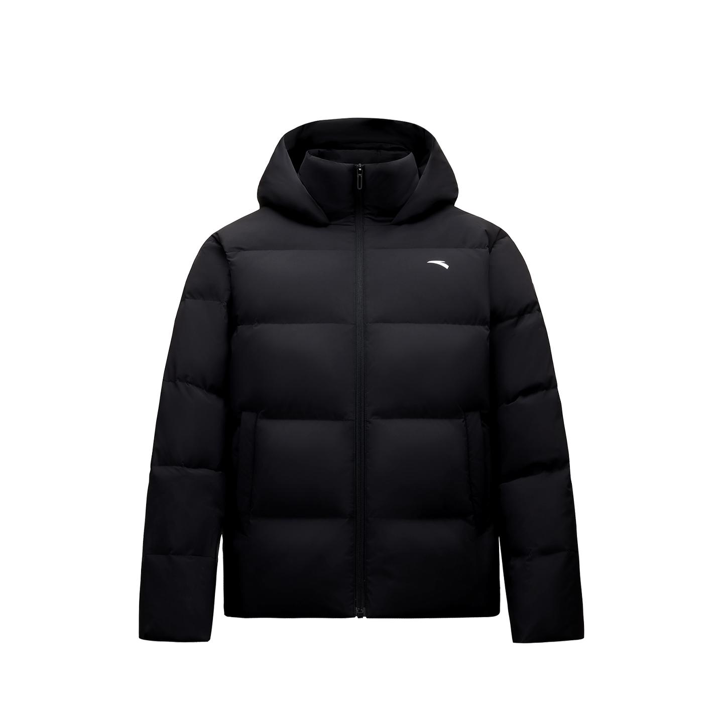 

Anta Короткая куртка-пуховик для поездок на работу Женская верхняя одежда Базовый черный 962547910-3 XS