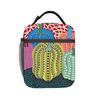 Yayoi Kusama Lunchtasche Tragbare Reißverschluss-Brotdose für Erwachsene Picknick-Print Kühlertasche Retro Oxford Tragetasche Lebensmitteltaschen