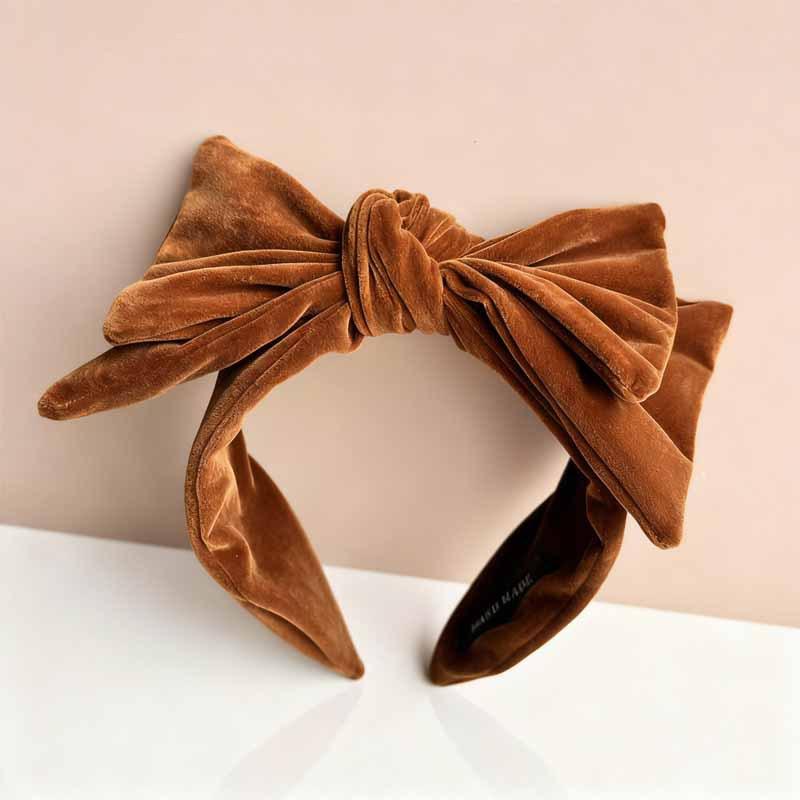 Vintage Applique Large Butterfly Knot Hairband for Women  Featuring Elegant and Luxurious Style  Wide-edge  Fashionable Headband and Hair Accessory
