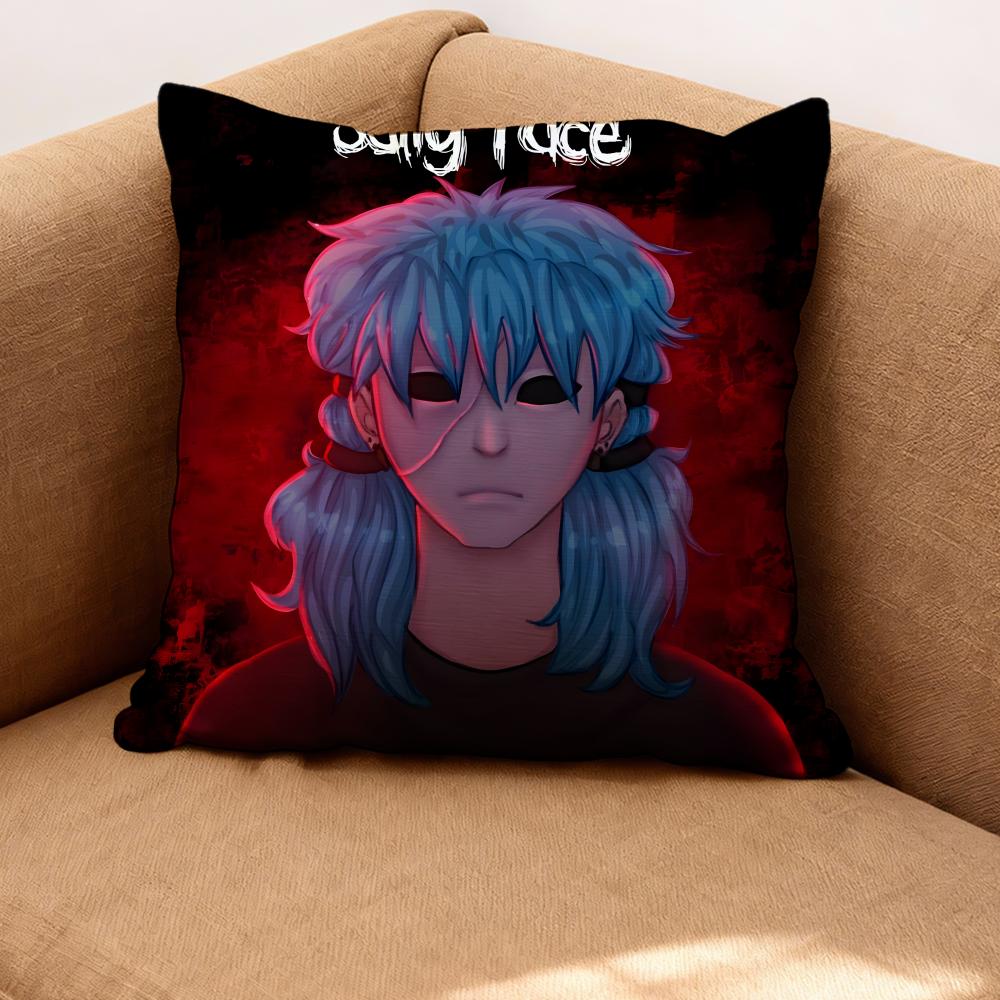 Band Sally Face Cushion Cover Premium Comfort Reversible Pillow Cove -Two in One Design for Any Room & Car Interior