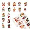 1 Roll Pack Christmas Gift Decoration Stickers Baking Envelope Label Stickers