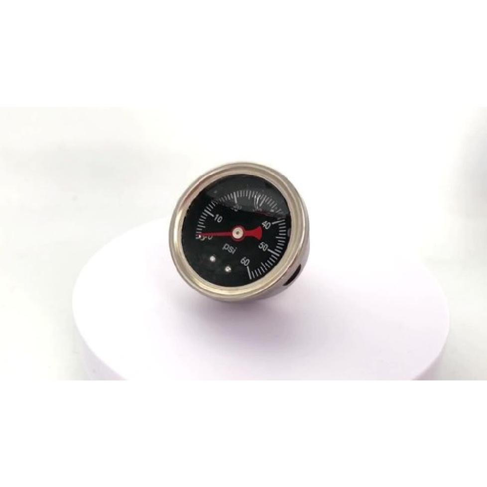 Universal 0-60PSI Oil Pressure Gauge Fuel Pressure Gauge 1/8"NPT Glycerin Liquid