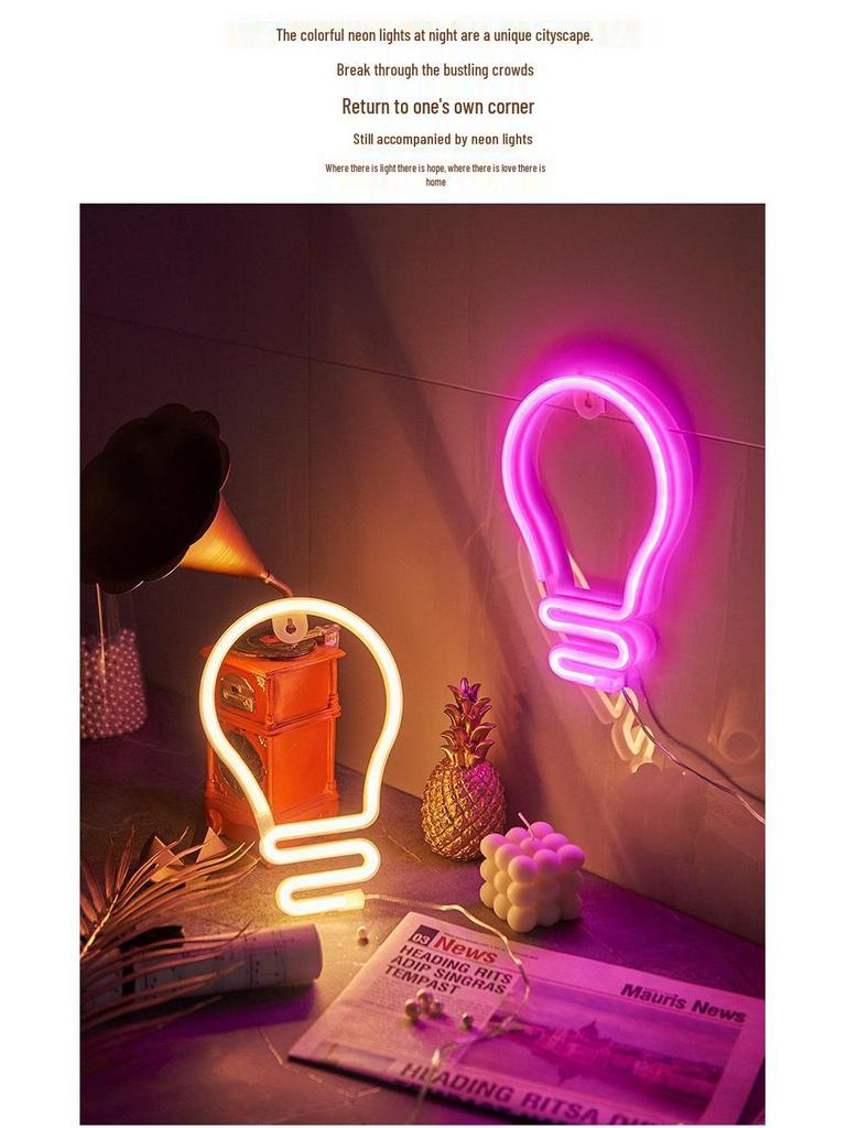 LED Neon Butterfly & Planet Wall Light - Decorative E-sports, Bar, and Photo Prop Night Light