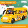 Inertia Bus Childrens Toy With Flashing Lights For Playroom Gift And Learning