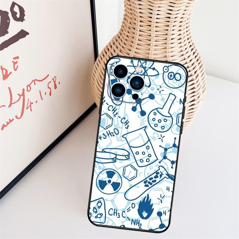 Vintage Chemistry Laboratory Phone Case For iPhone 16 Pro Max 14 13 12 11 15 17 Pro Max Mini 15 16 Plus 16e Back Cover
