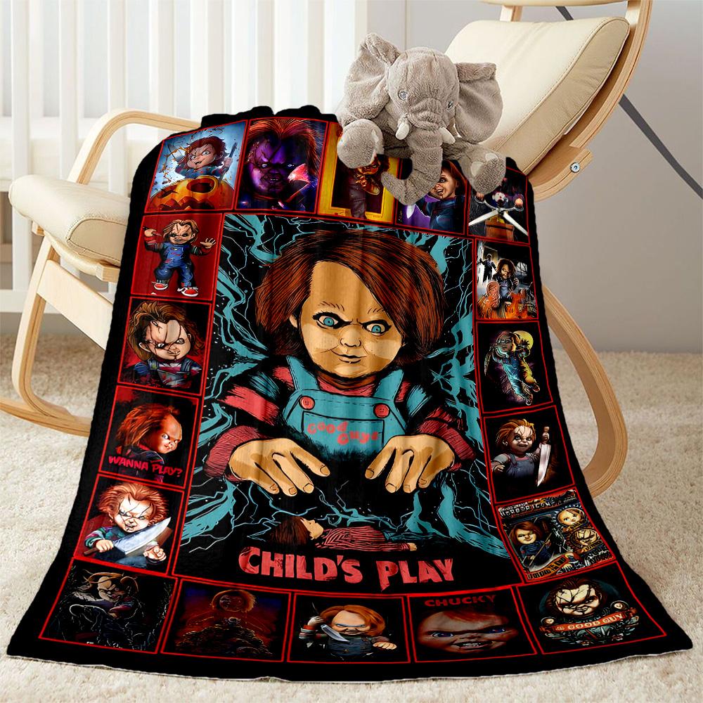 Chucky'S Bloody Knife Blanket Multi-purposeBlanket Cozy Suitable Couch Office Bed Picnics Unique Gift for Family Y70